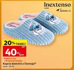 Auchan Kapcie damskie z licencją oferta