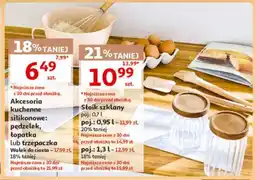 Auchan Akcesoria kuchenne silikonowe: pędzelek, łopatka lub trzepaczka oferta