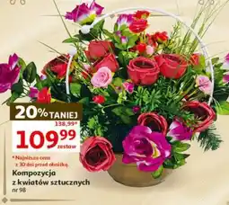 Auchan Kompozycja z kwiatów sztucznych nr 98 oferta