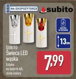 ALDI SUBITO Świeca LED wąska oferta
