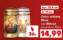 Kaufland Znicz szklany Misie lub Witraż oferta