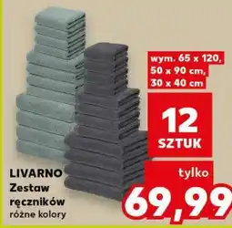 Kaufland LIVARNO Zestaw ręczników różne kolory oferta