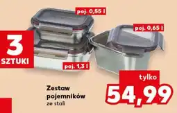 Kaufland Zestaw pojemników ze stali oferta