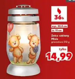 Kaufland Znicz szklany Misie oferta
