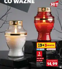 Kaufland Znicz szklany Amfora oferta