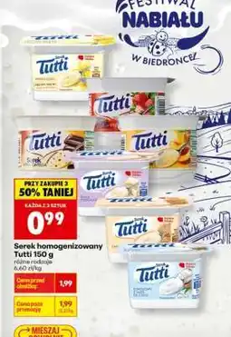 Biedronka Serek homogenizowany Tutti, 150 g oferta