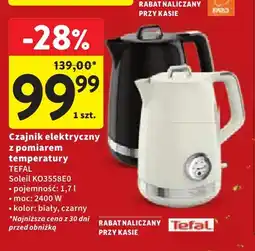 Intermarche Czajnik elektryczny z pomiarem temperatury Soleil KO3558E0 1,7 l Tefal oferta