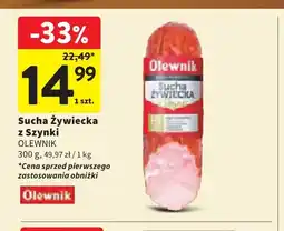 Intermarche Sucha żywiecka z szynki Olewnik oferta