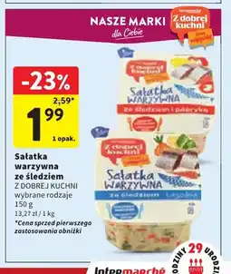 Intermarche Sałatka warzywna ze śledziem i papryką Z Dobrej Kuchni oferta