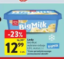 Intermarche Lody Big Milk oferta