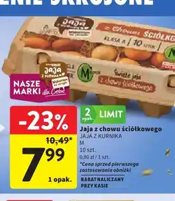 Intermarche Jajka kurze z chowu ściółkowego M z Kurnika oferta