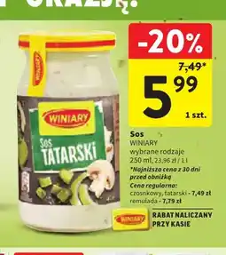 Intermarche Sos Winiary czosnkowy oferta