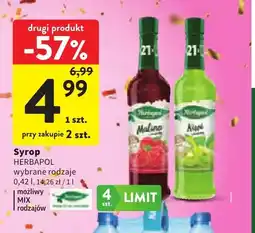 Intermarche Syrop Herbapol malina oferta
