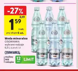 Intermarche Woda mineralna Cisowianka oferta
