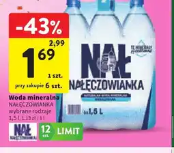 Intermarche Woda mineralna Nałęczowianka oferta
