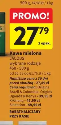 Intermarche Kawa mielona Jacobs oferta
