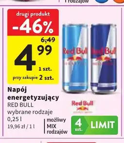 Intermarche Napój energetyzujący Red Bull oferta