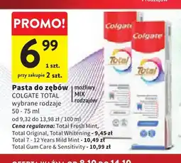 Intermarche Pasta do zębów Colgate Total oferta