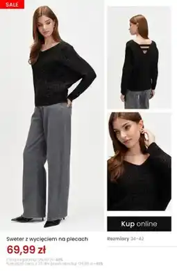 Top Secret Sweter z wycięciem na plecach oferta