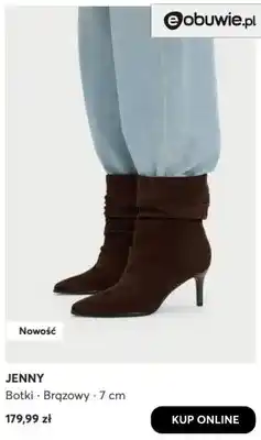 Botki brązowy 7 cm Jenny