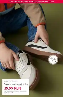 Sinsay Sneakersy z imitacji skóry oferta