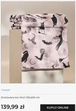 Home&You Drukowany koc Norn 150x200 cm home & you oferta