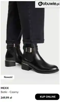 eobuwie Botki czarne Mexx oferta
