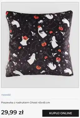 Home&You Poszewka z nadrukiem Ghosti 45x45 cm Home & You oferta