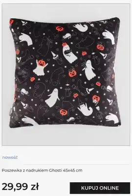 Poszewka z nadrukiem Ghosti 45x45 cm Home & You