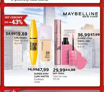 Tusz do rzęs Colossal Maybelline New York