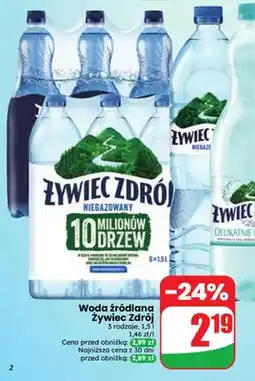 Dino Woda źródlana niegazowana Żywiec Zdrój oferta