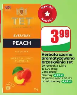 Dino Herbata czarna aromatyzowana brzoskwinia Tet oferta