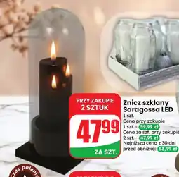 Dino Znicz szklany Saragossa LED oferta
