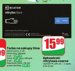 Dino Rękawiczki nitrylowe czarne Mercator oferta
