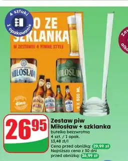 Dino Zestaw piw Miłosław + szklanka oferta