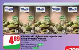Dino Chusteczki higieniczne zapachowe Molly matcha wanilia 10-pak oferta