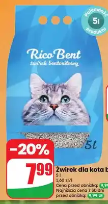 Dino Żwirek dla kota bentonitowy Rico Bent oferta