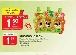 Chorten Mus Kubuś 100% banan-jabłko oferta