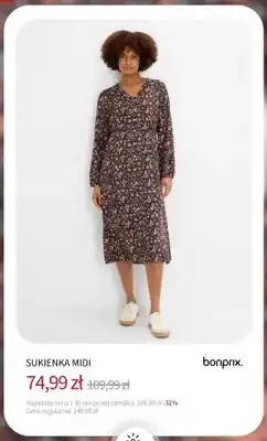 BonPrix Sukienka midi Bonprix oferta