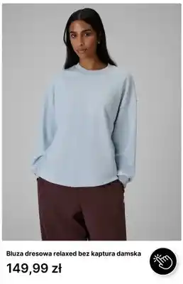 Bluza dresowa relaxed bez kaptura damska