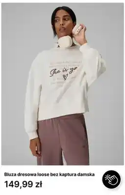 4F Bluza dresowa loose bez kaptura damska 4F oferta