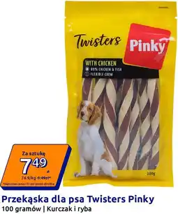 Action Przekąska dla psa Twisters Pinky 100 gramów | Kurczak i ryba oferta
