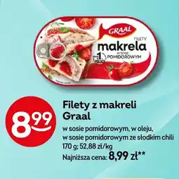 Żabka Filety z makreli Graal w sosie pomidorowym ze słodkim chili oferta