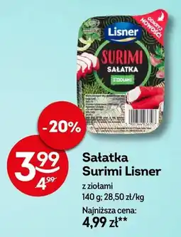 Żabka Sałatka Surimi Lisner z ziołami oferta