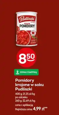 Żabka Pomidory krojone w soku Pudliszki oferta