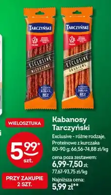 Żabka Kabanosy Tarczyński proteinowe z kurczaka oferta