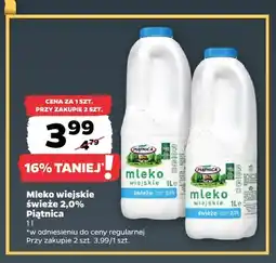 Netto Mleko wiejskie świeże Piątnica 2,0% oferta