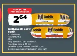 Netto Kiełbasa dla psów Bobik z drobiem oferta