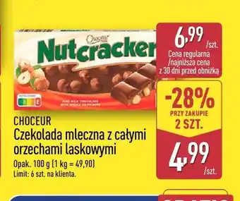 Czekolada mleczna z całymi orzechami laskowymi Choceur