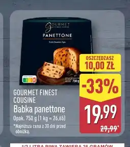 ALDI Babka panettone Gourmet Finest Cuisine oferta